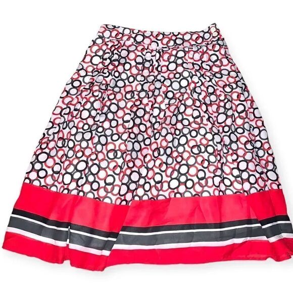 Vintage pattern midi skirt - Picture 1 of 3